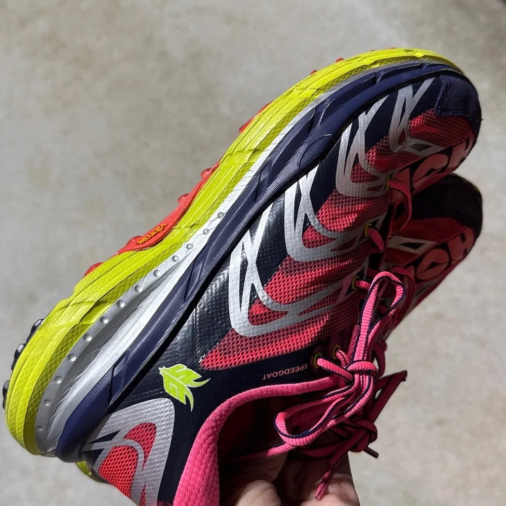 Hoka One One Speedgoat Trail Running Shoes Women’s 10 Vibram Casual Outdoor - Picture 12 of 16